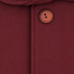 Pure wool balloon-sleeve coat in garnet