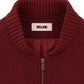 Oversized shoulder garnet pure wool jacket