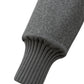 Grey flannel jacket lined with beige faux fur